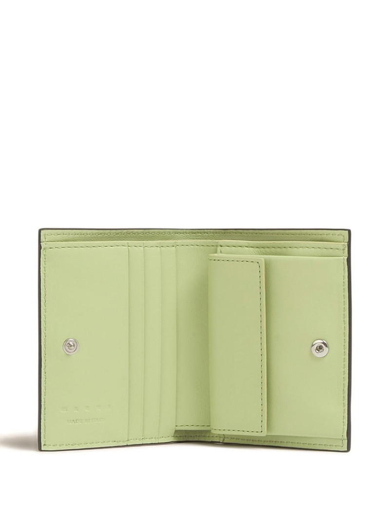 logo-plaque calfskin leather wallet 3