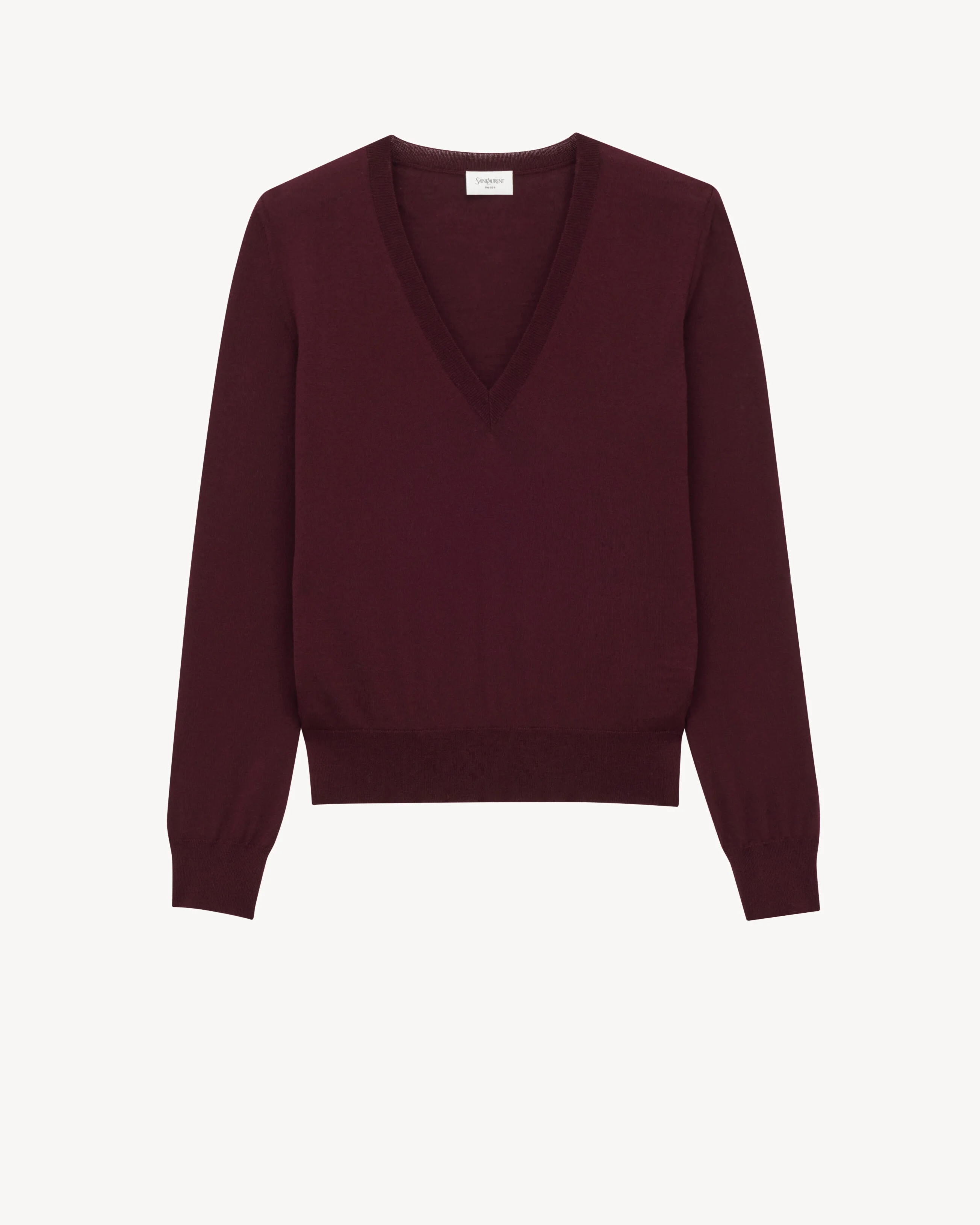 V-NECK SWEATER IN WOOL - 1