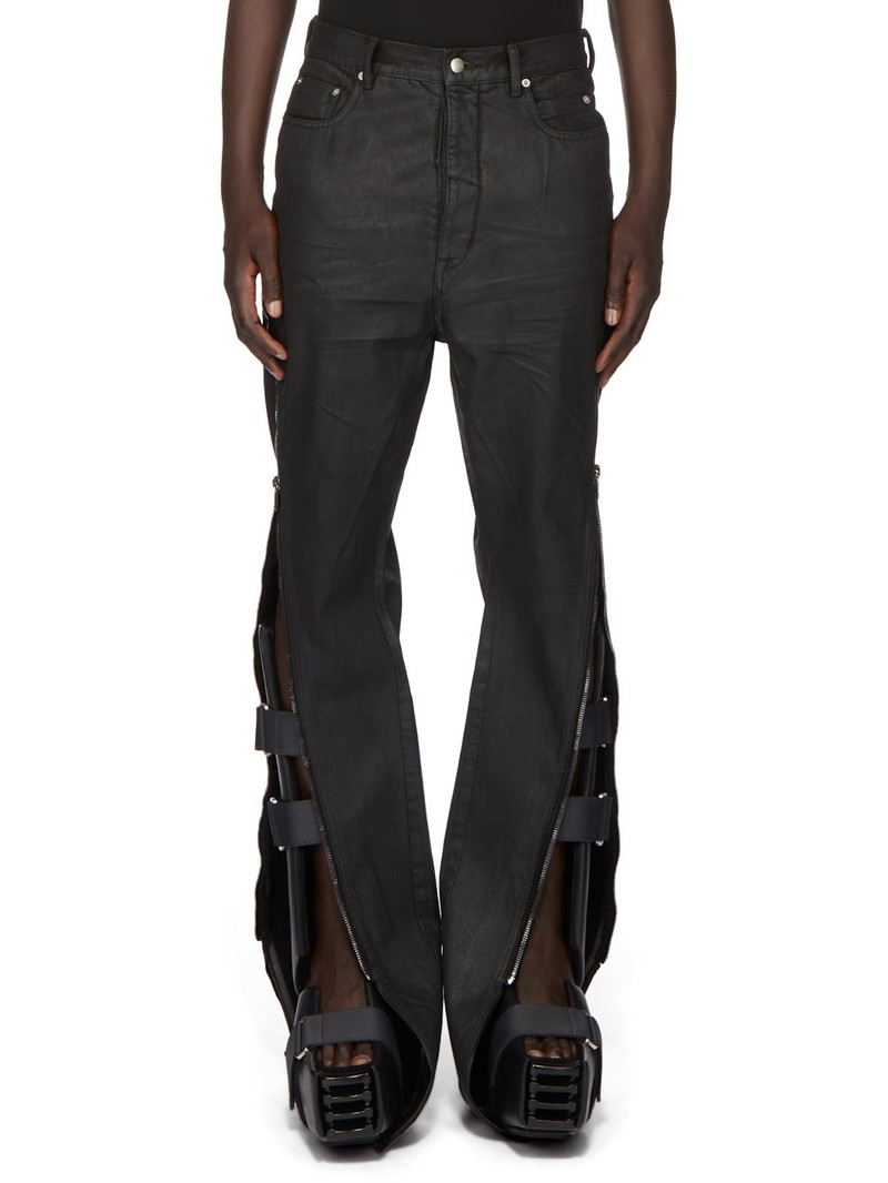 Bolan Banana Straight-Leg Embellished Coated Jeans - 1