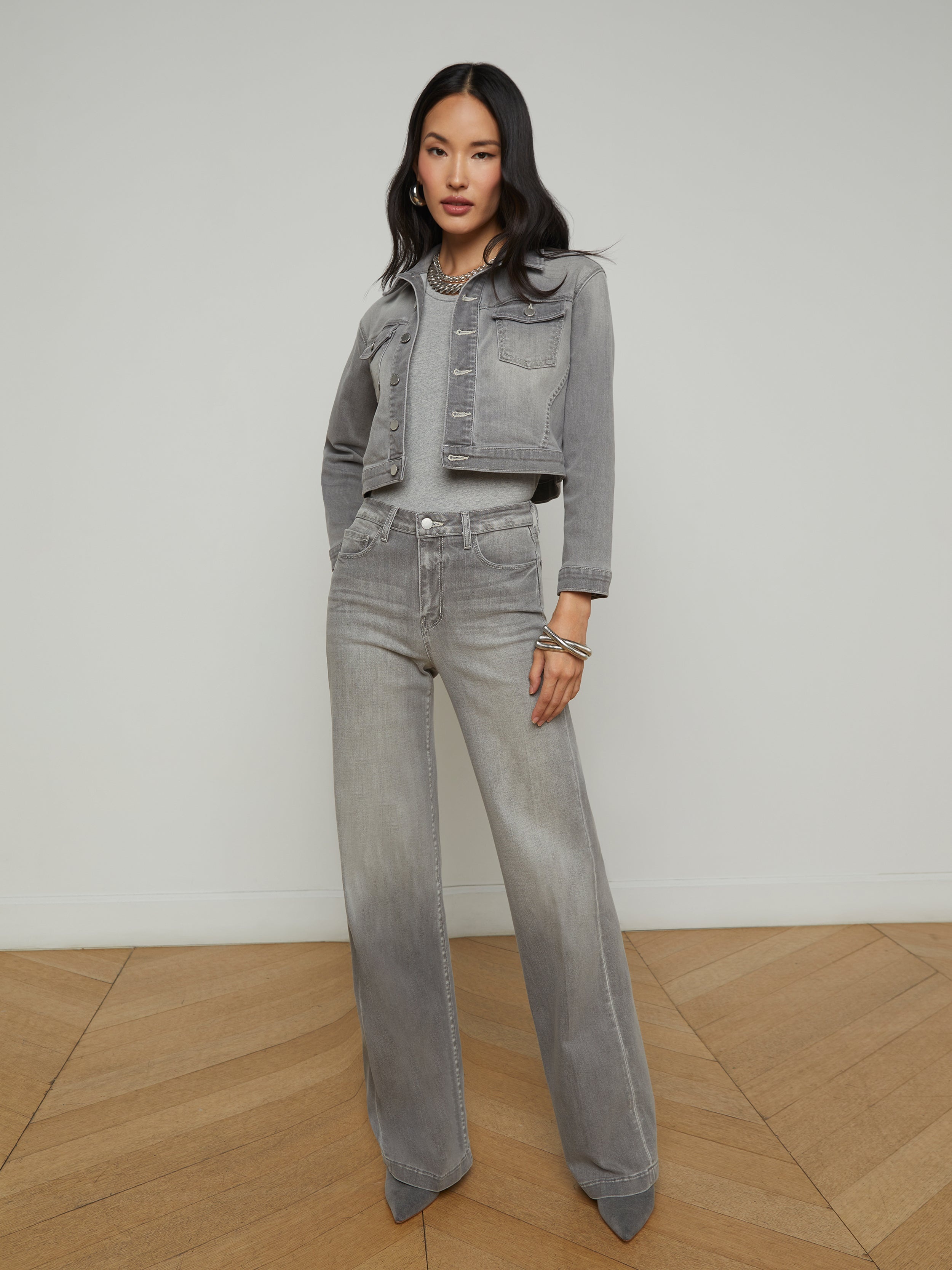 Koda Cropped Denim Jacket - 6