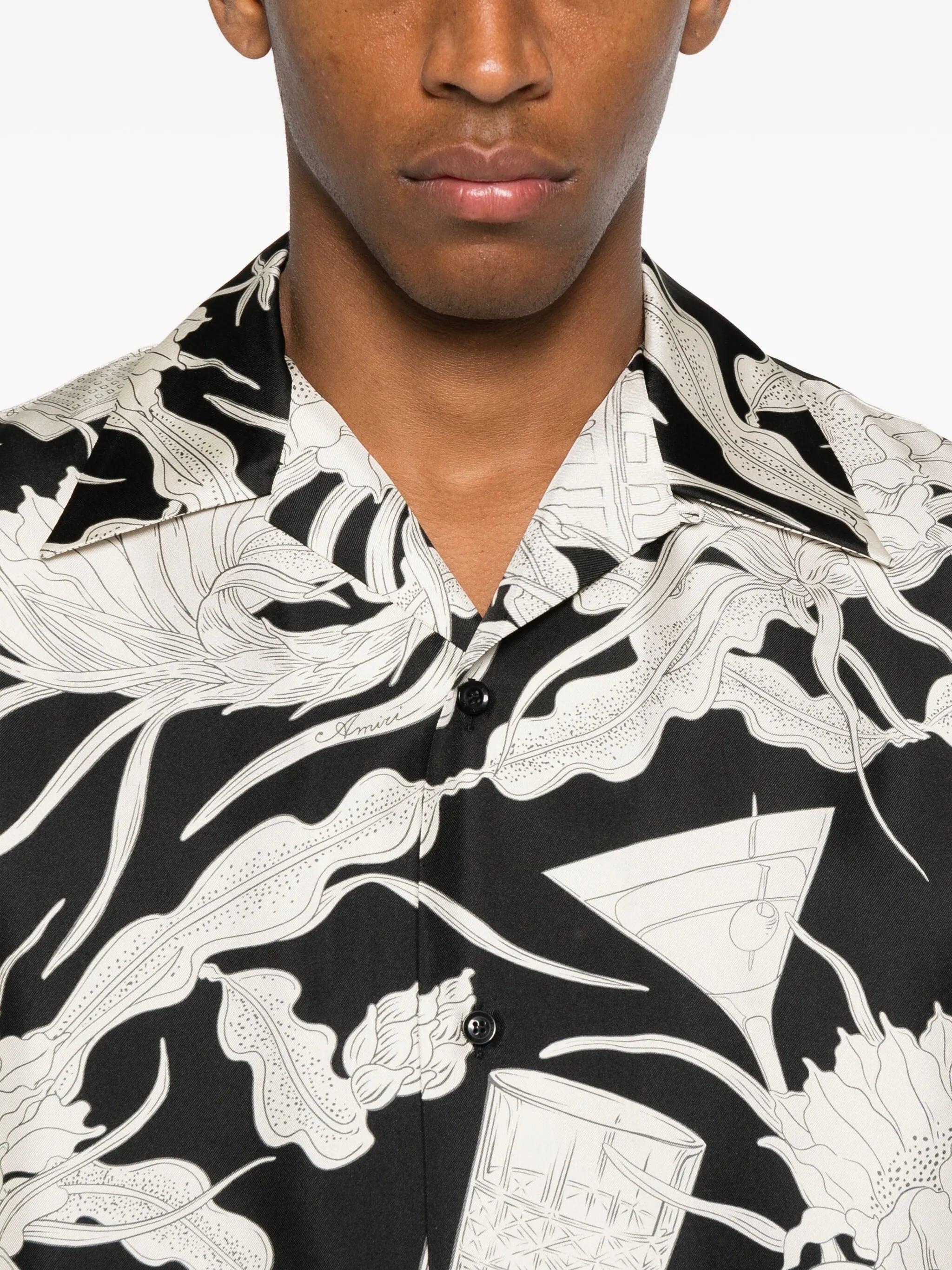 Amiri Floral-print Short-sleeved Shirt - 3