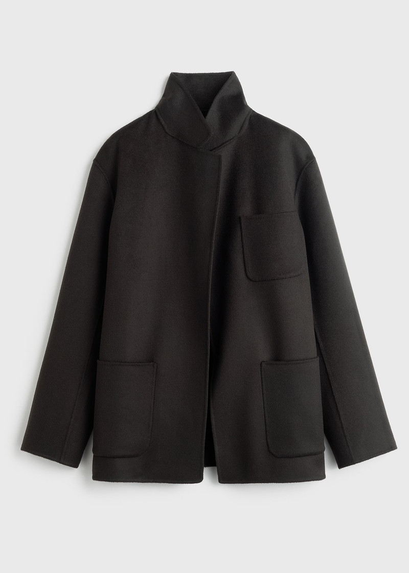 Patch pocket doublé jacket espresso 1