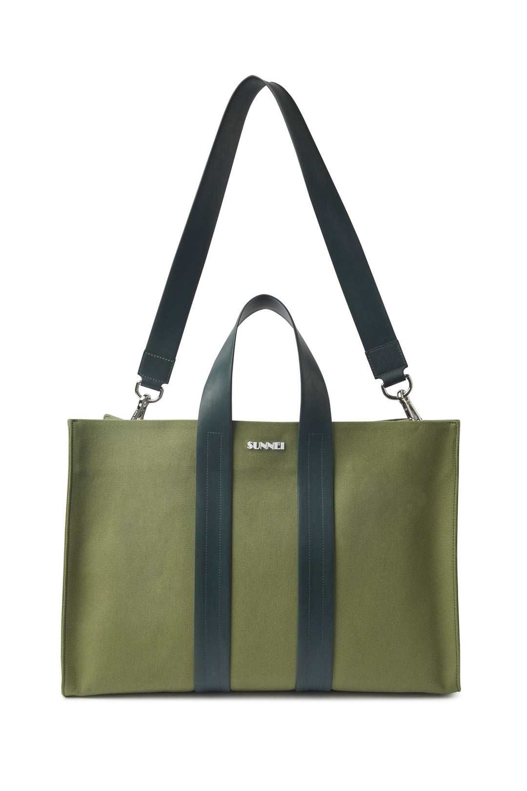 PARALLELEPIPEDO BAG / sage green & white - 1