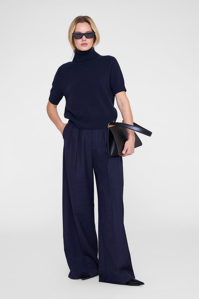 ANINE BING Jackson Turtleneck Sweater - Midnight Blue outlook