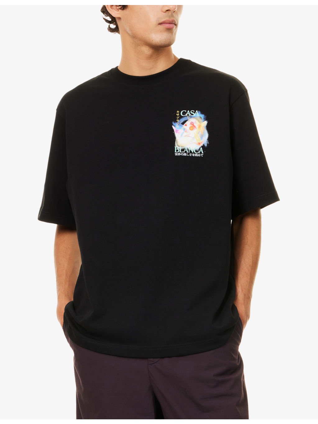 Galactic Connection Brand-Print Cotton-Jersey T-Shirt - 3