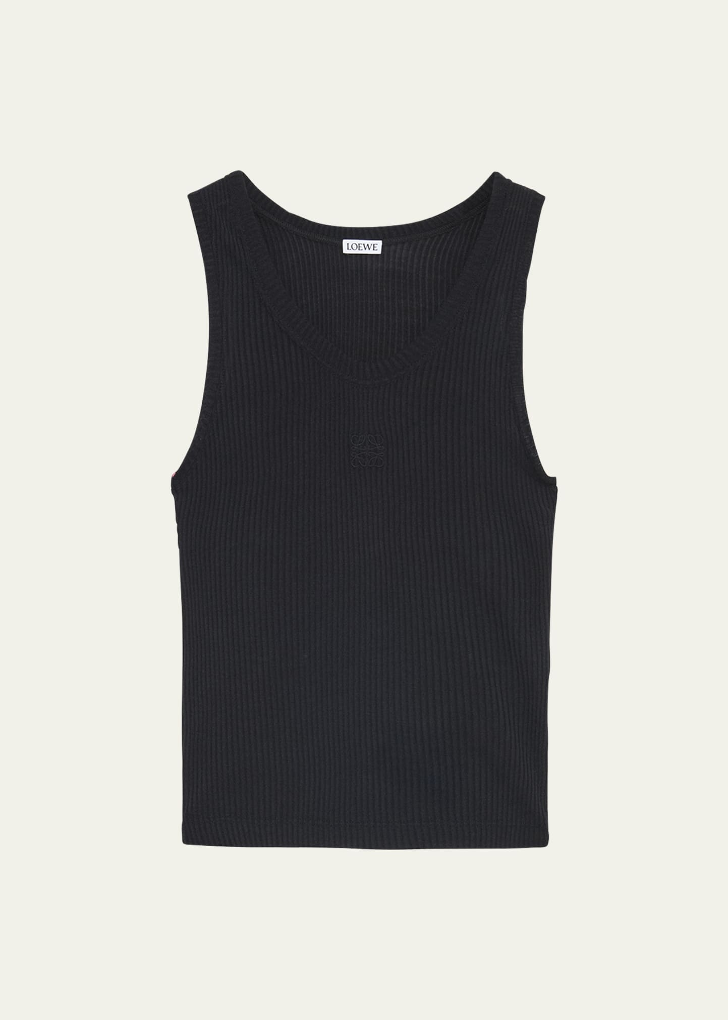 Anagram Logo Ribbed Tank Top - 1
