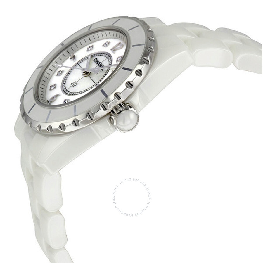 Chanel J12 White Ceramic Diamonds Quartz Ladies Watch H2422 - 2