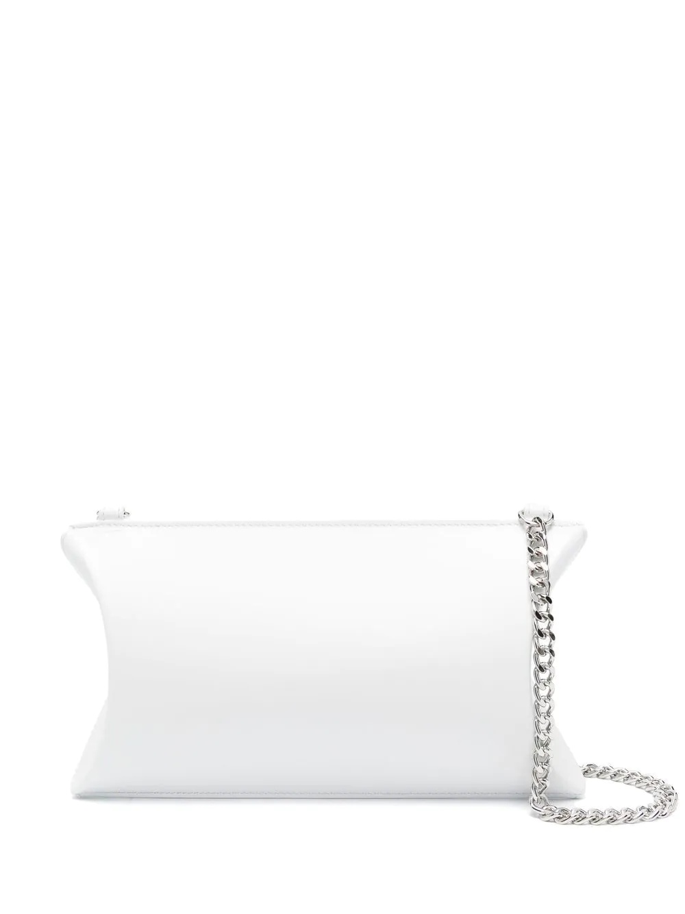 contrast-stitch leather crossbody bag - 1