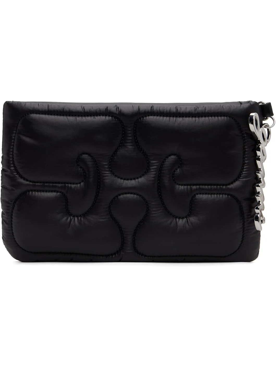 Black Quilted Re-Tech Pouch - 1