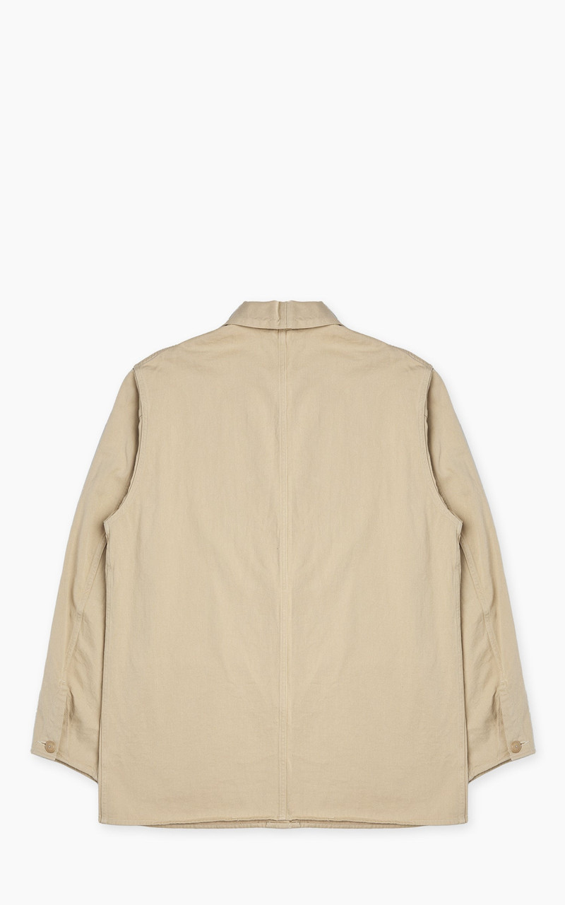 KAPTAIN SUNSHINE KAPTAIN SUNSHINE COTTON DRILL COVERALL JACKET KHAKI outlook