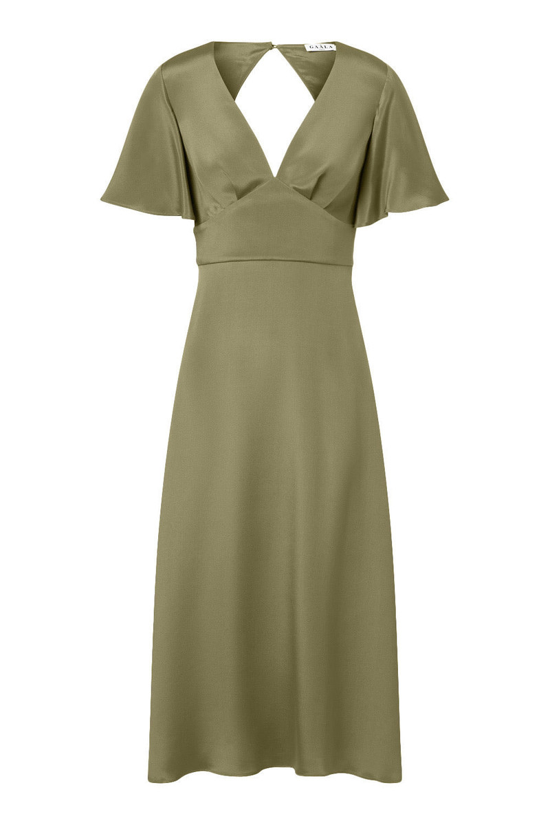 Coralie Silk Dress Open back 3