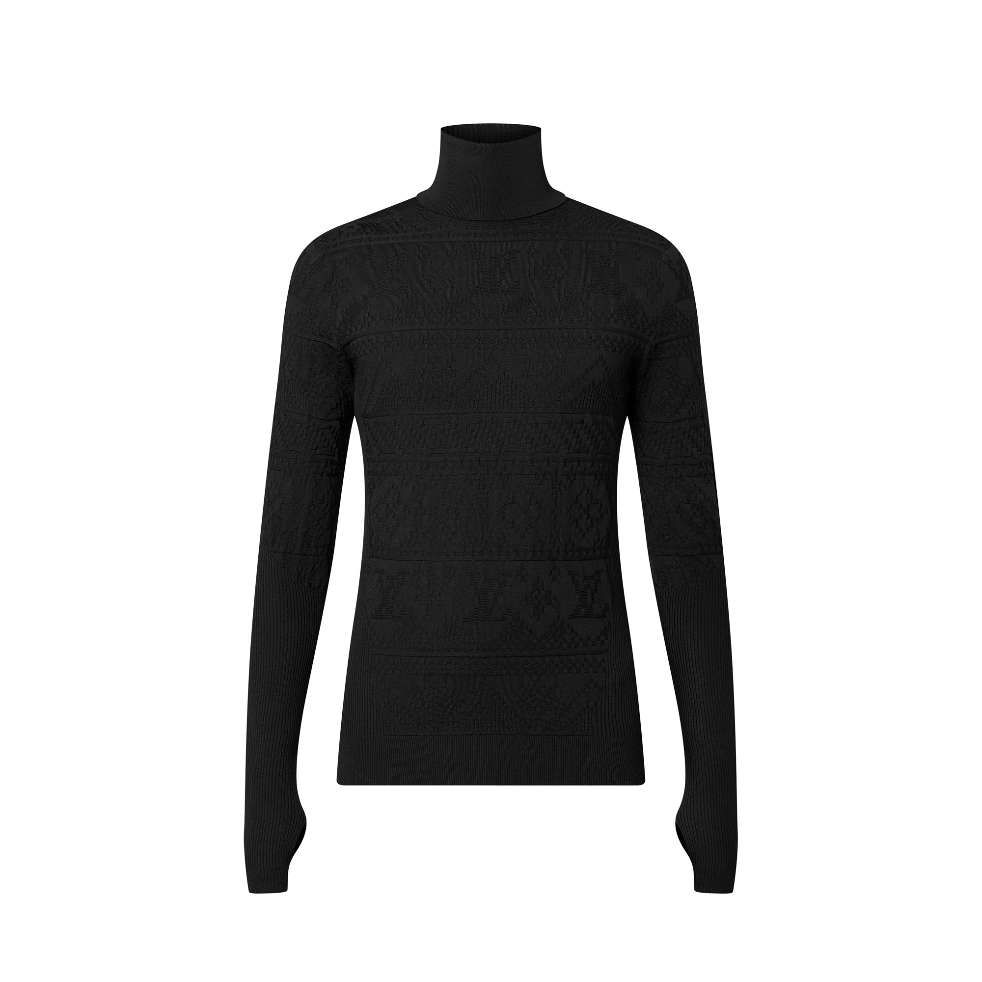 LV Fair Isle Seamless Turtleneck - 1