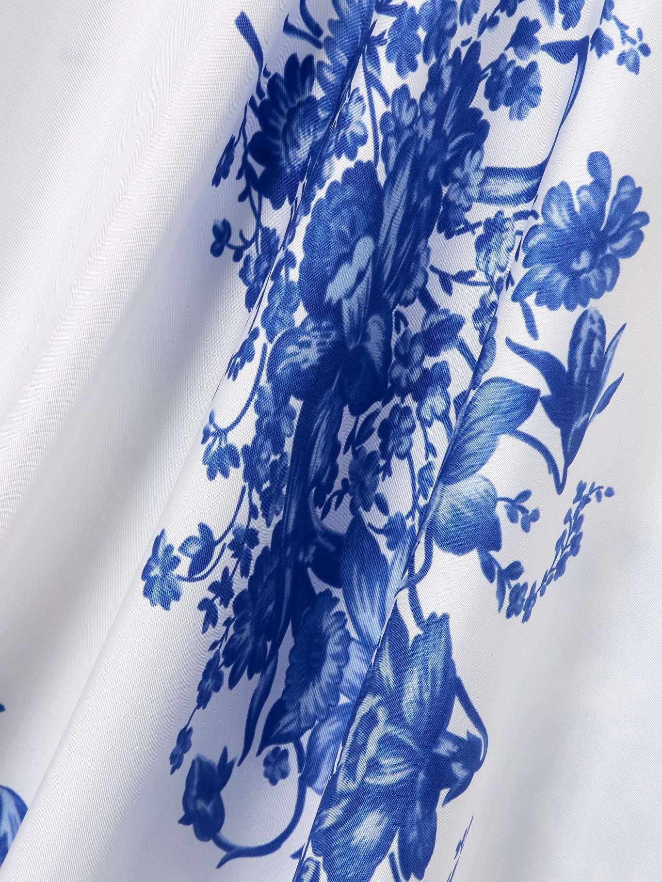 Belted floral-print silk-twill midi dress - 4