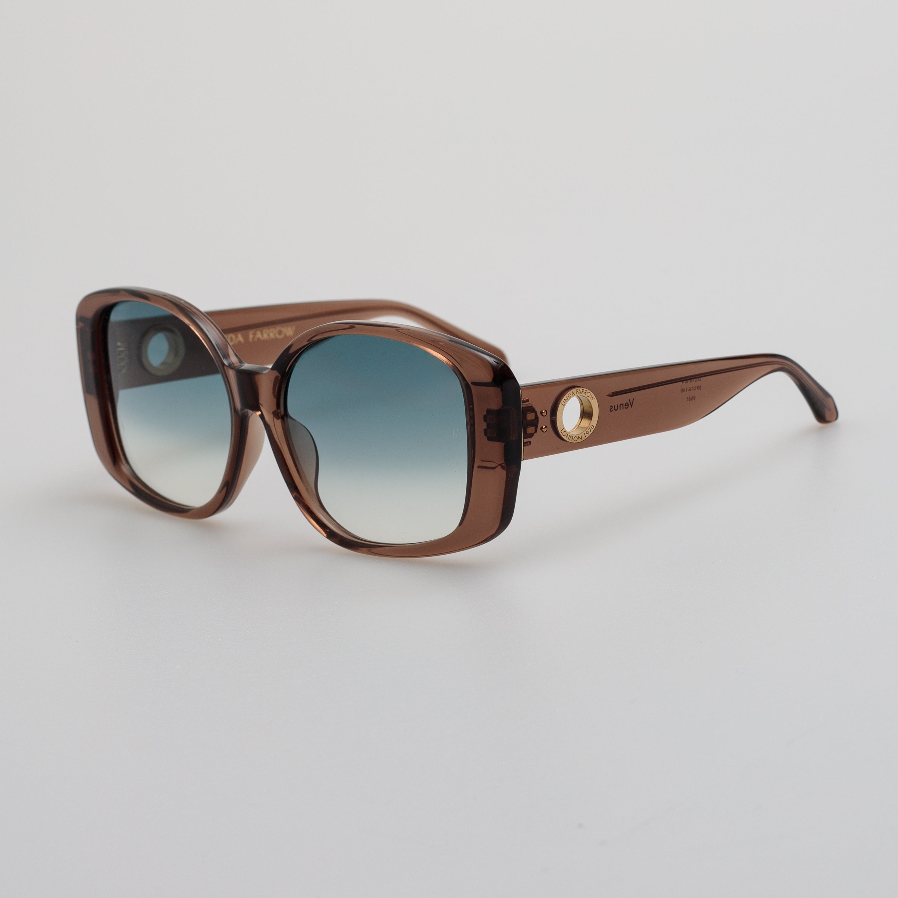 Venus Oversize Sunglasses in Aqua - 3