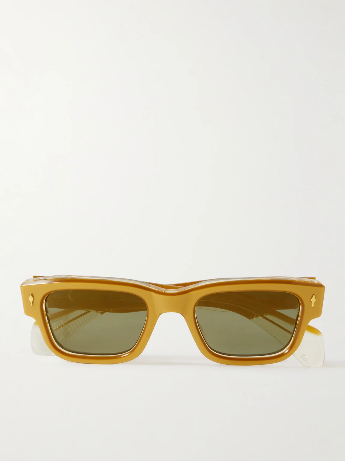 Jeff Square-Frame Acetate and Gold-Tone Sunglasses - 1