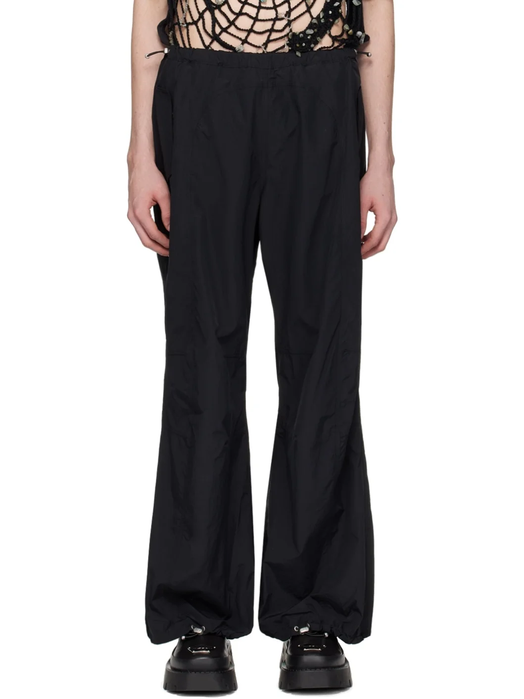 Black Relaxed Trousers - 1