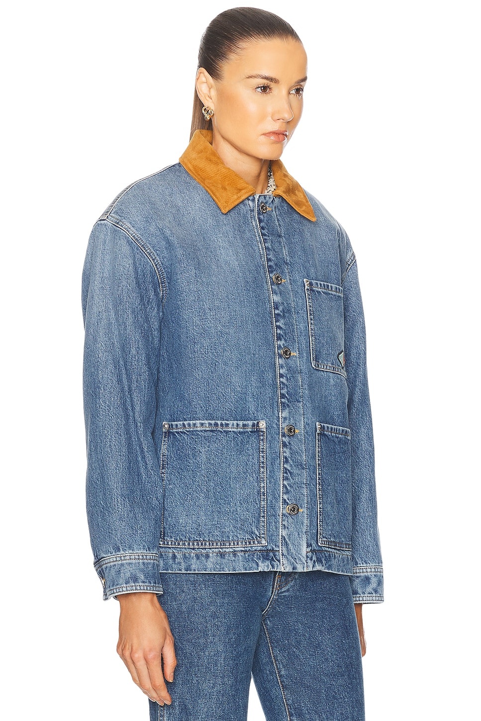 Padded Denim Jacket - 2