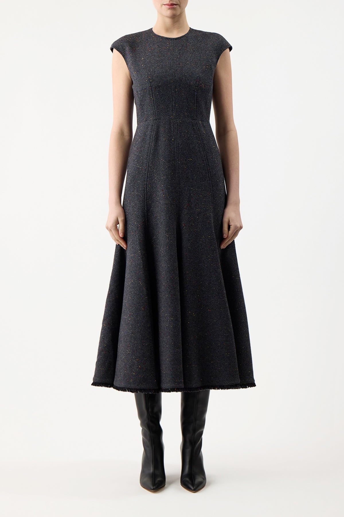 Crowther Dress in Wool Cashmere - 2