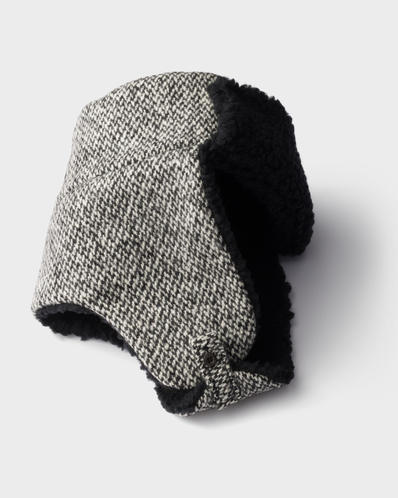 Prada Tweed trapper hat outlook