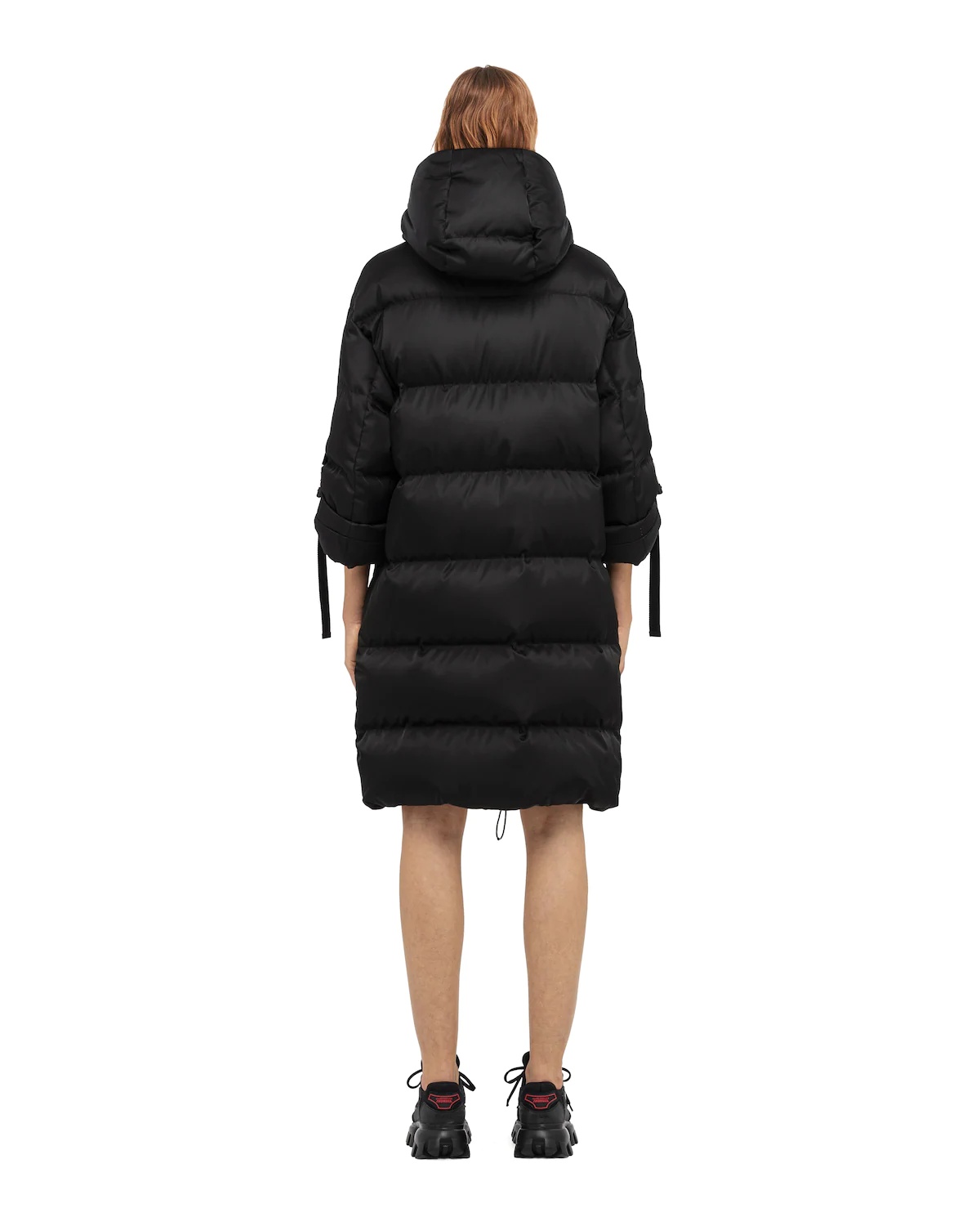 Re-Nylon gabardine puffer coat - 4