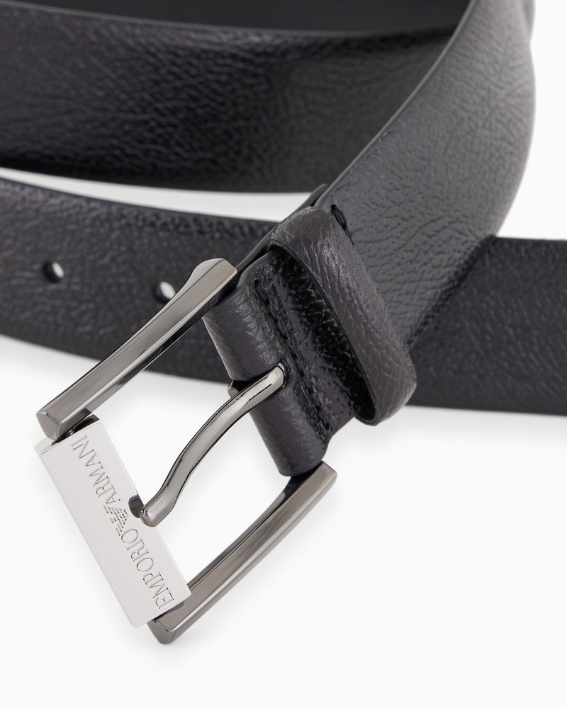EMPORIO ARMANI TUMBLED-LEATHER BELT outlook
