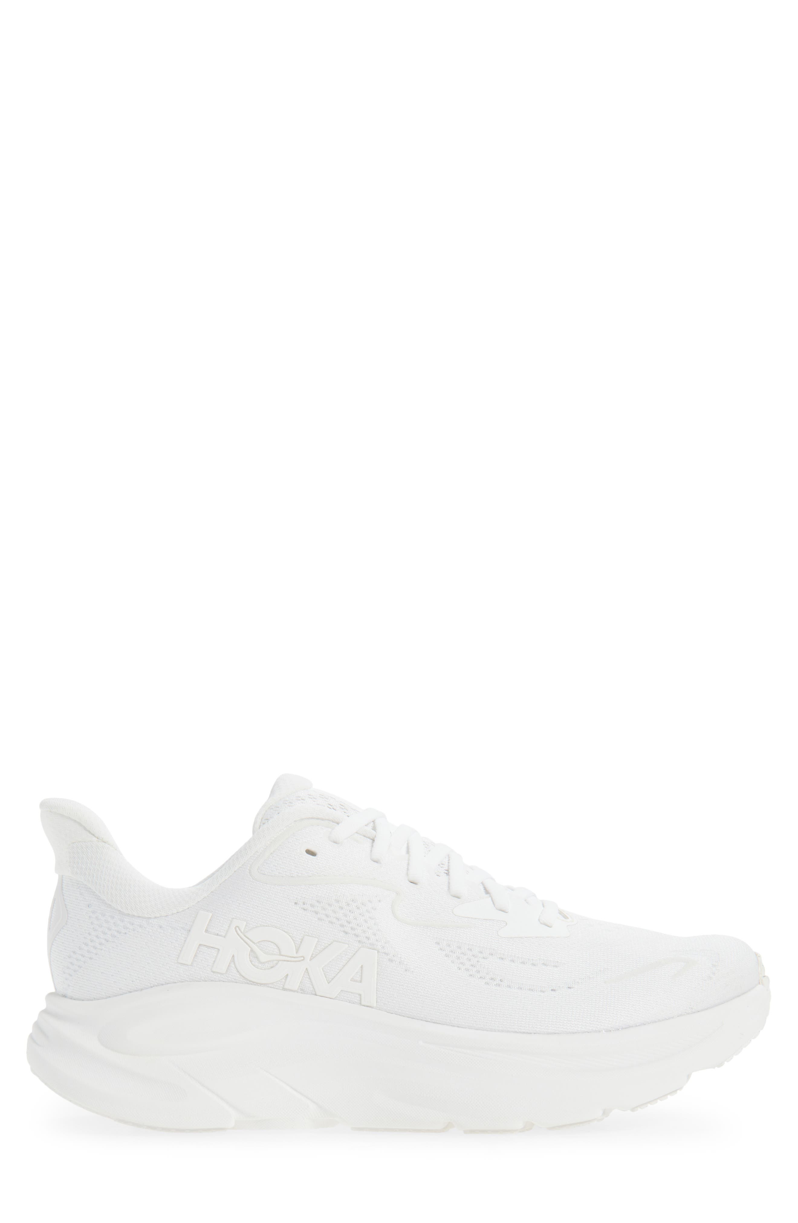HOKA Clifton 10 Running Shoe in White /White at Nordstrom - 3