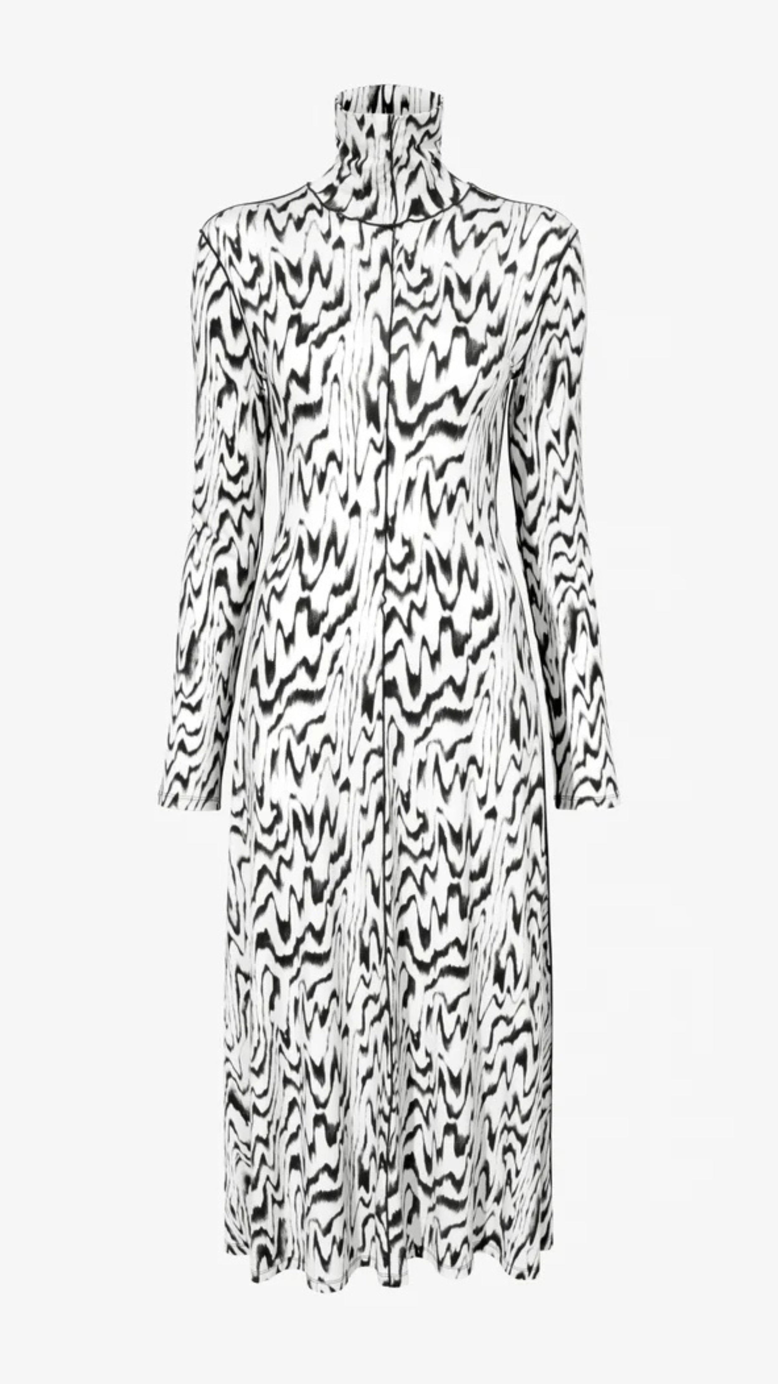 Marion Dress in Printed Jersey - 4