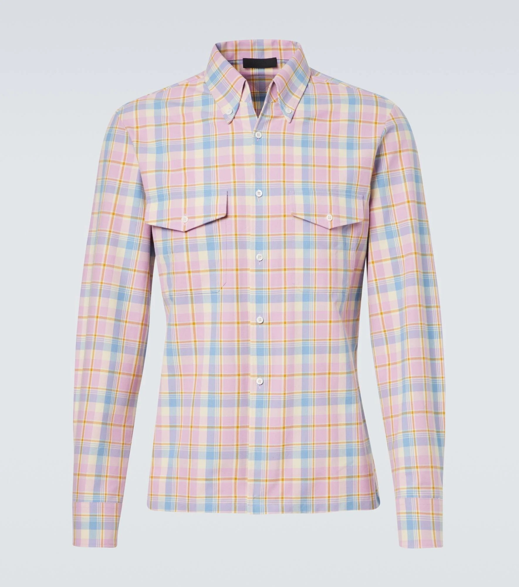 Checked cotton shirt - 1