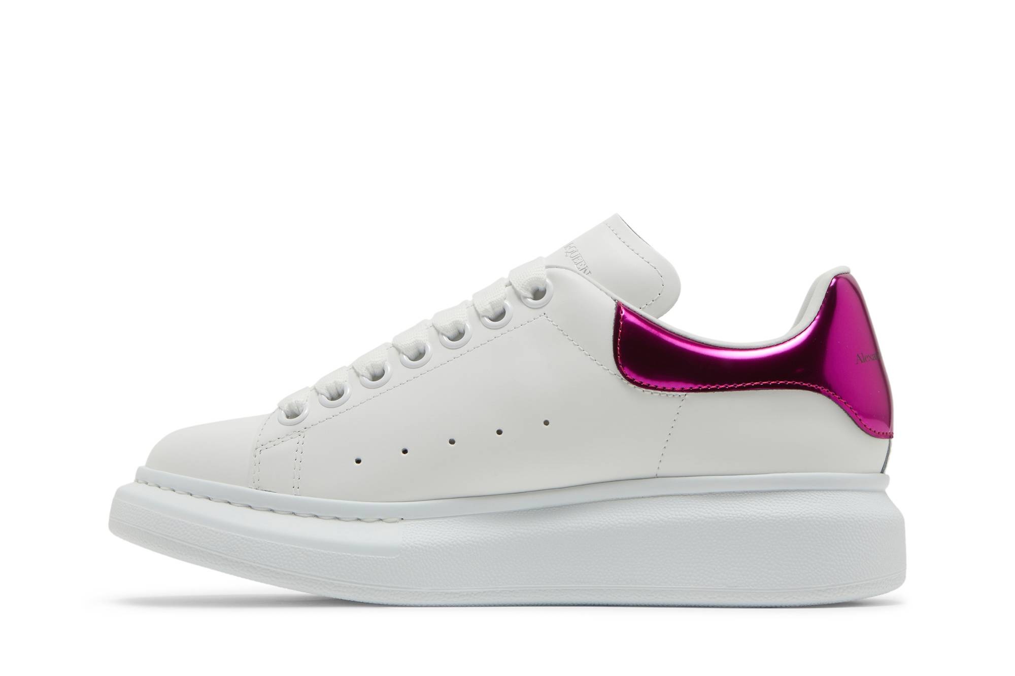 Alexander McQueen Wmns Oversized Sneaker 'White Printers Pink' - 2