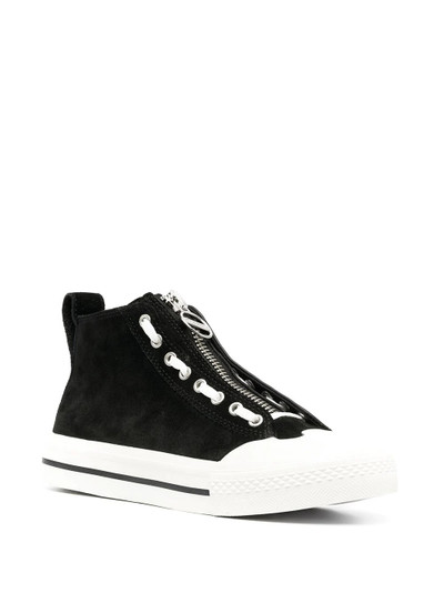 Diesel lace detail high-top sneakers outlook