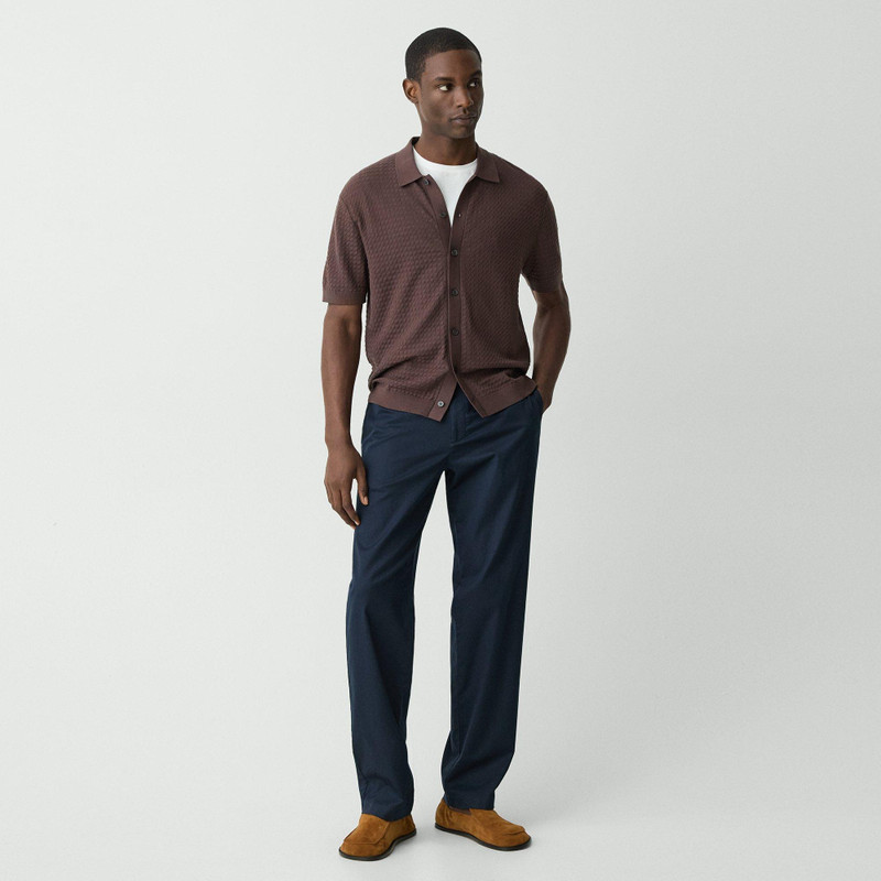 Theory Cairn Short-Sleeve Shirt in Cotton outlook