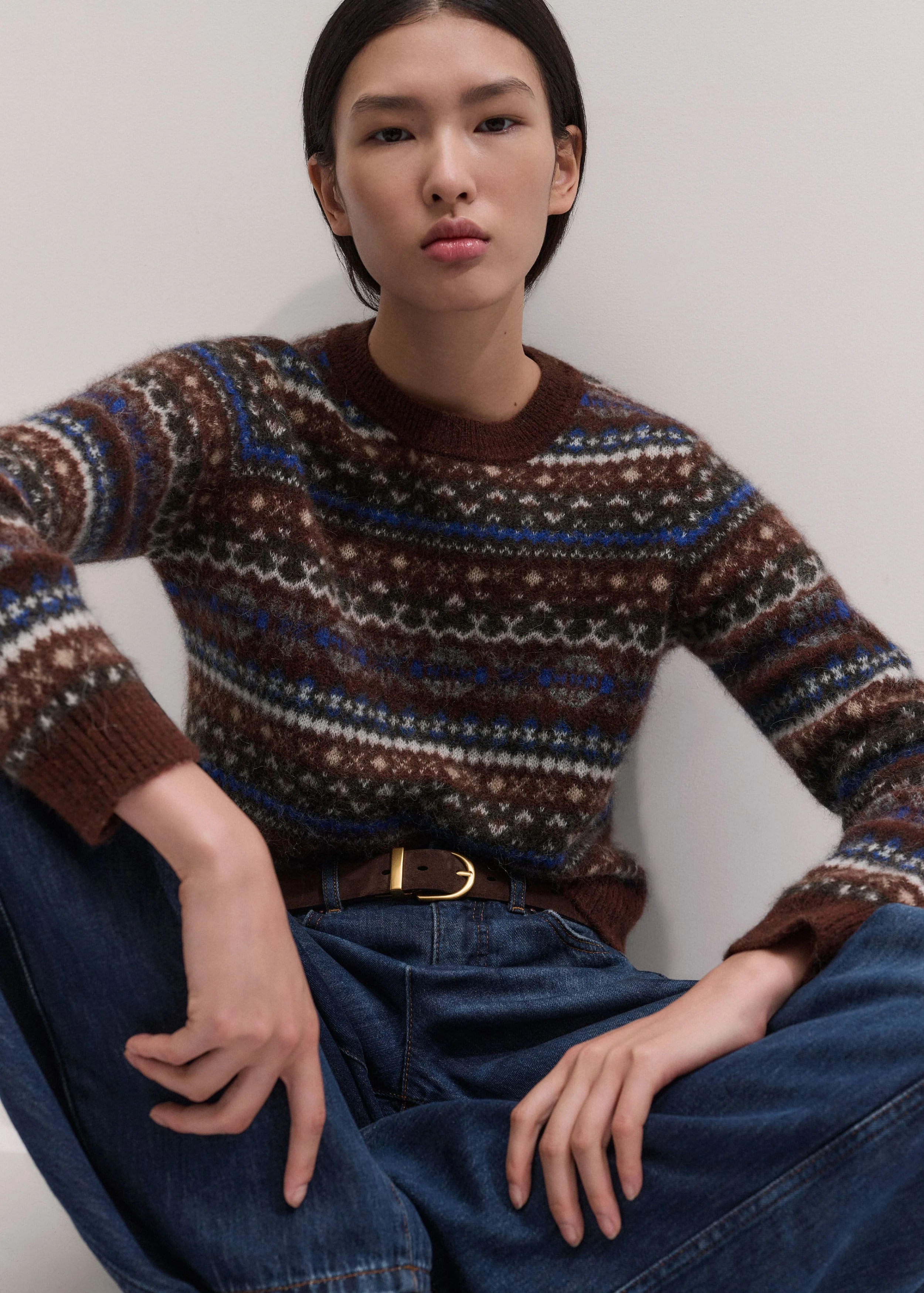 Fair Isle Relaxed Sweater - 1