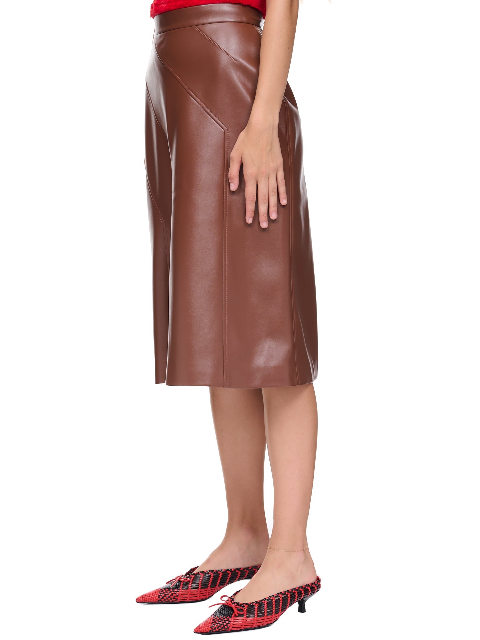 Vegan Leather Skirt - 2