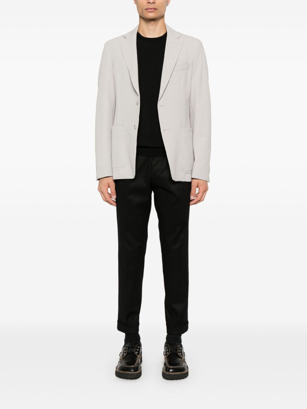 pleat-detail trousers - 2