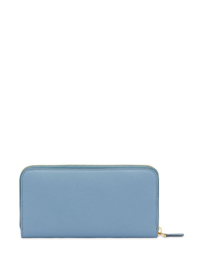 Prada bow-embellished Saffiano wallet outlook