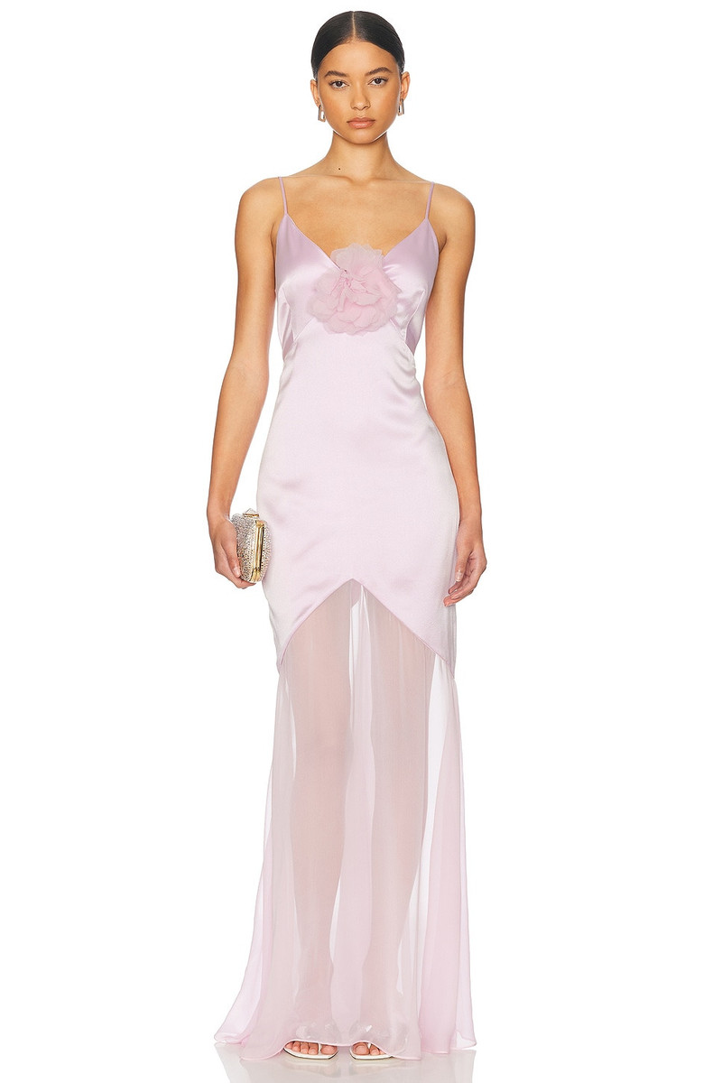 Bias Gown With Flower 1