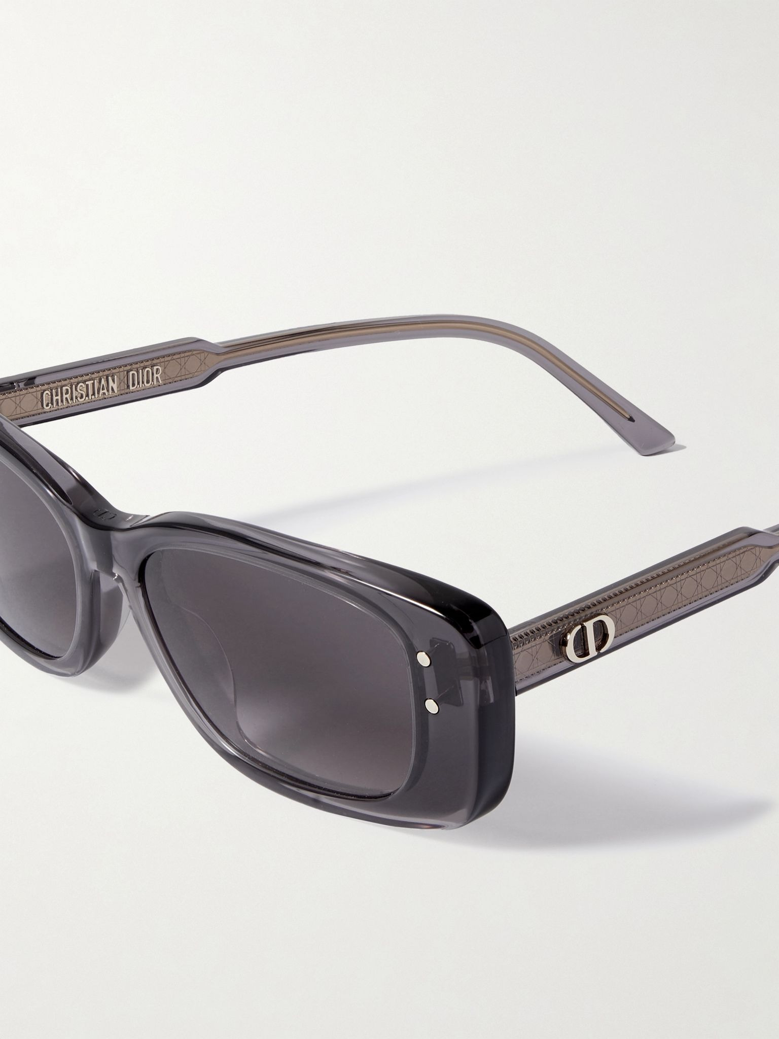 DiorHighlight S21 rectangular-frame acetate sunglasses Gray - 4