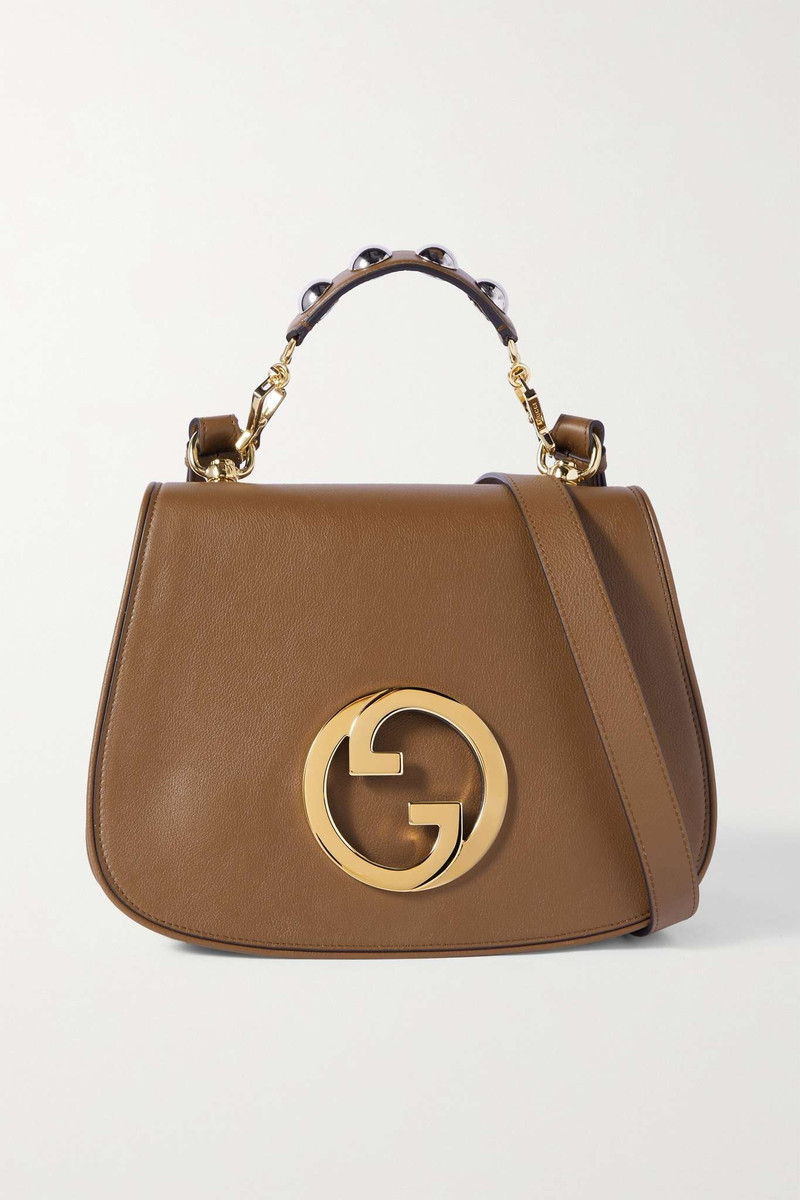 Blondie embellished leather shoulder bag 1