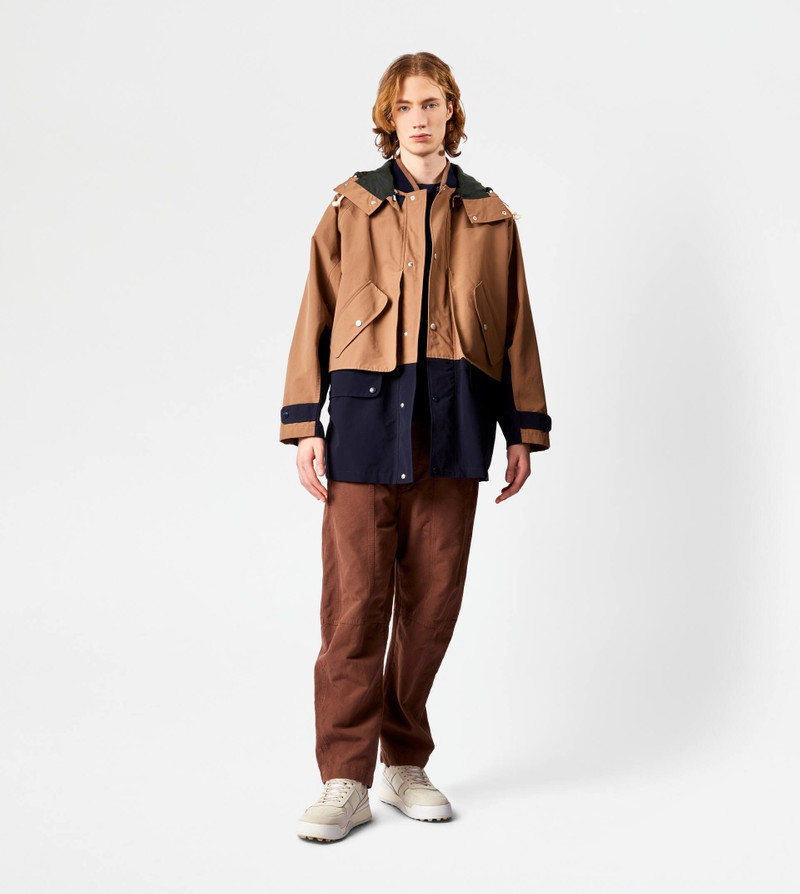 Tod's COLOR BLOCK PARKA - BROWN, BLUE outlook