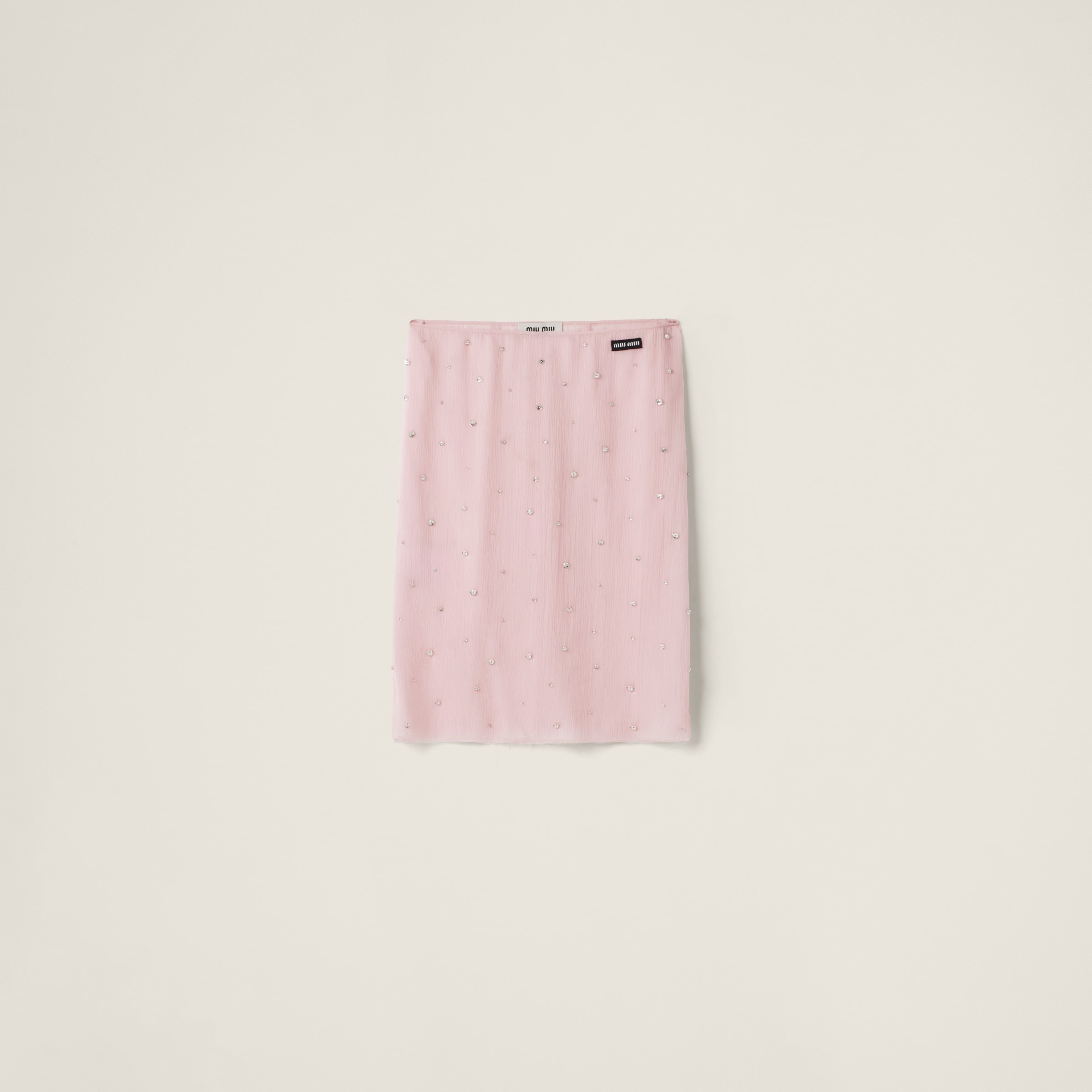 Embroidered chiffon skirt - 1
