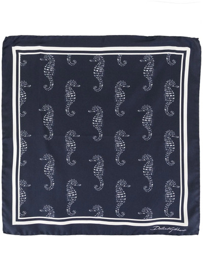 Dolce & Gabbana seahorse print pocket handkerchief outlook