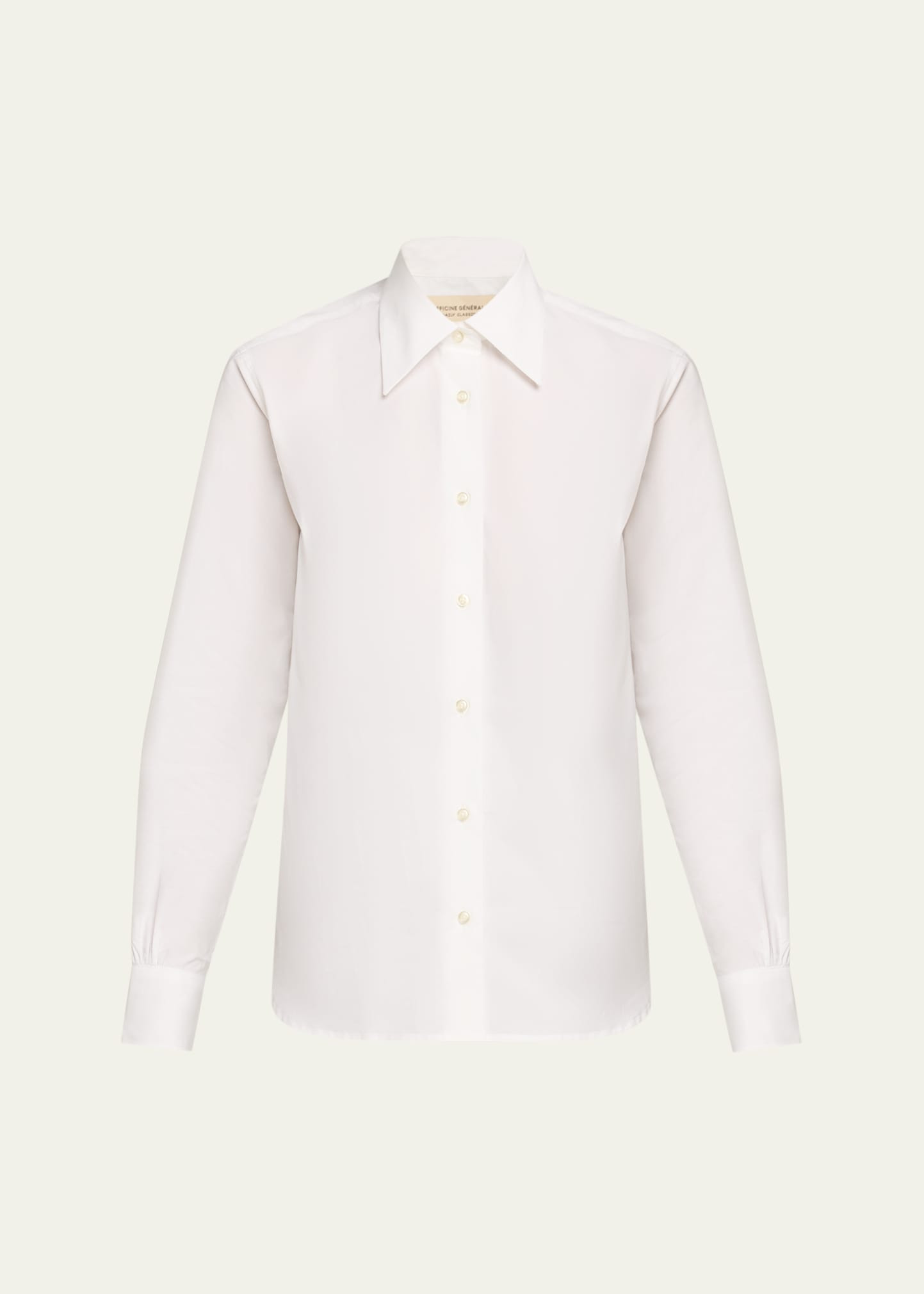 Ella Long-Sleeve Cotton Poplin Shirt - 1