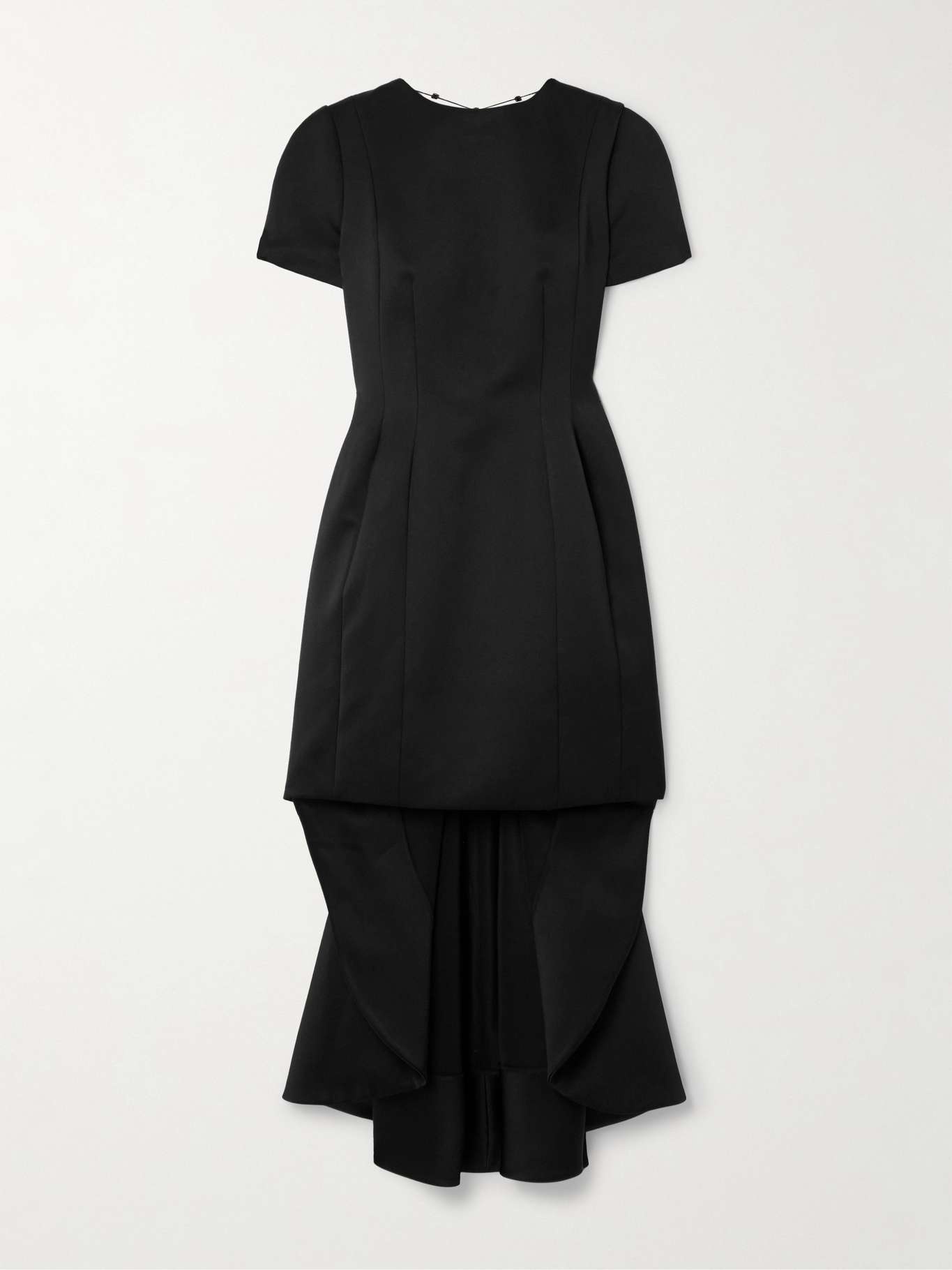 Givenchy Asymmetric open-back crystal-embellished satin