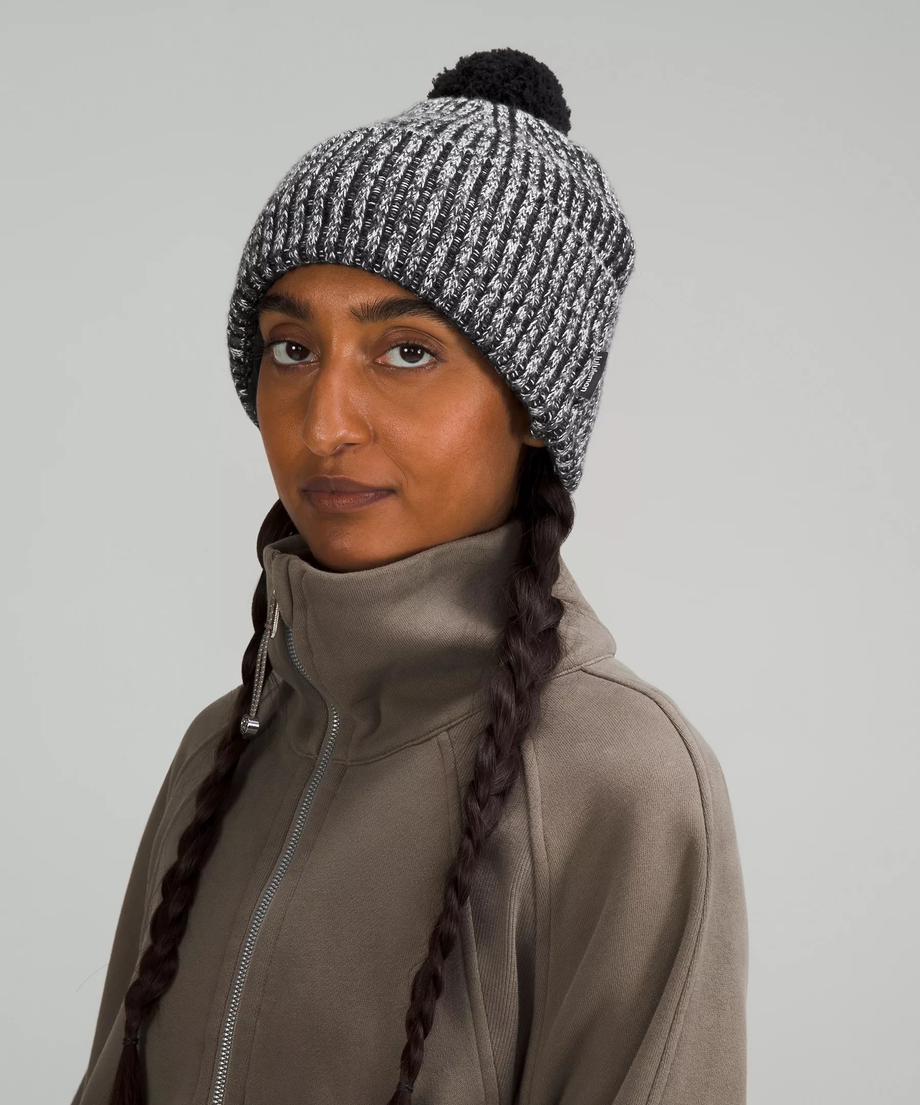 Women's Textured Fleece-Lined Knit Beanie - 3