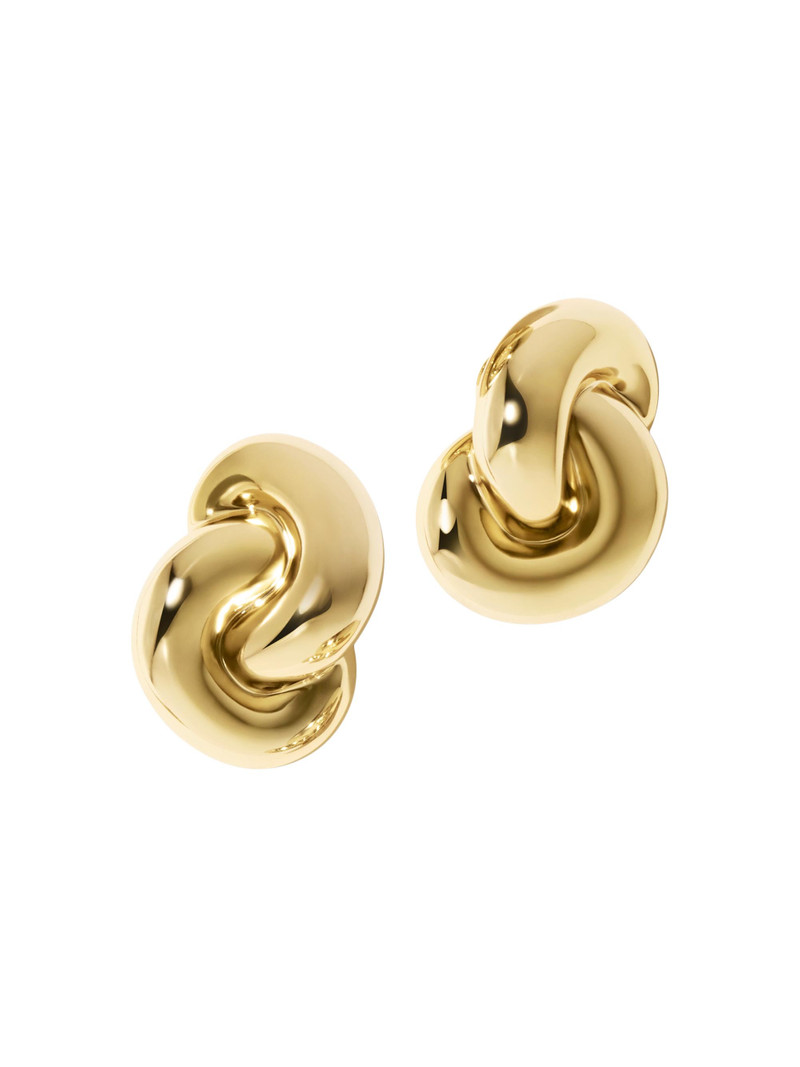 Women's Knot 10K-Gold-Plated Clip-On Earrings - Yellow Gold 1