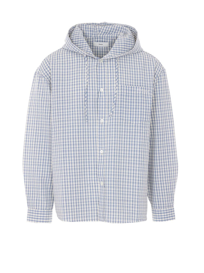 Dunst hooded check shirt jacket outlook