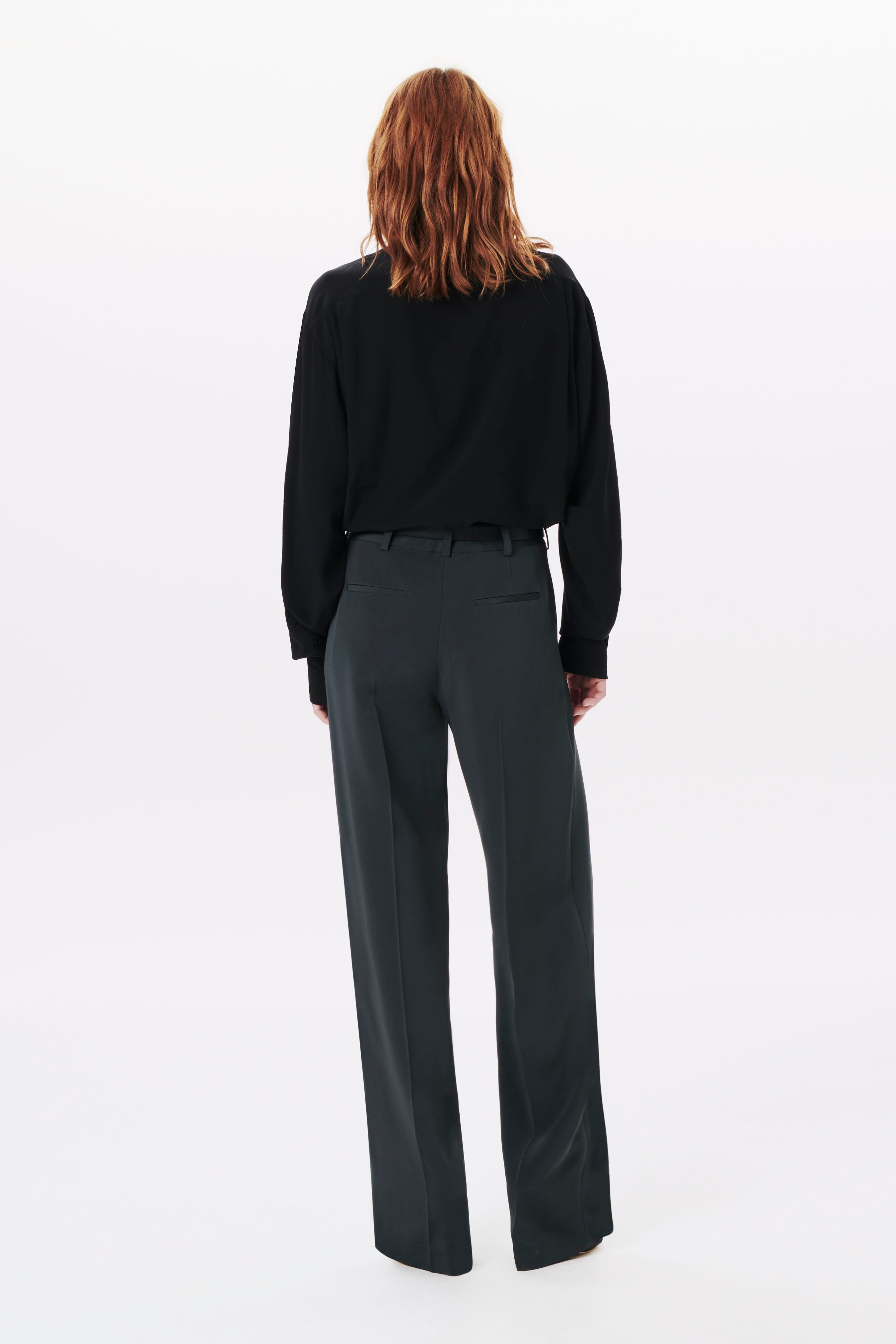 Lace Detail Blouse in Black - 5