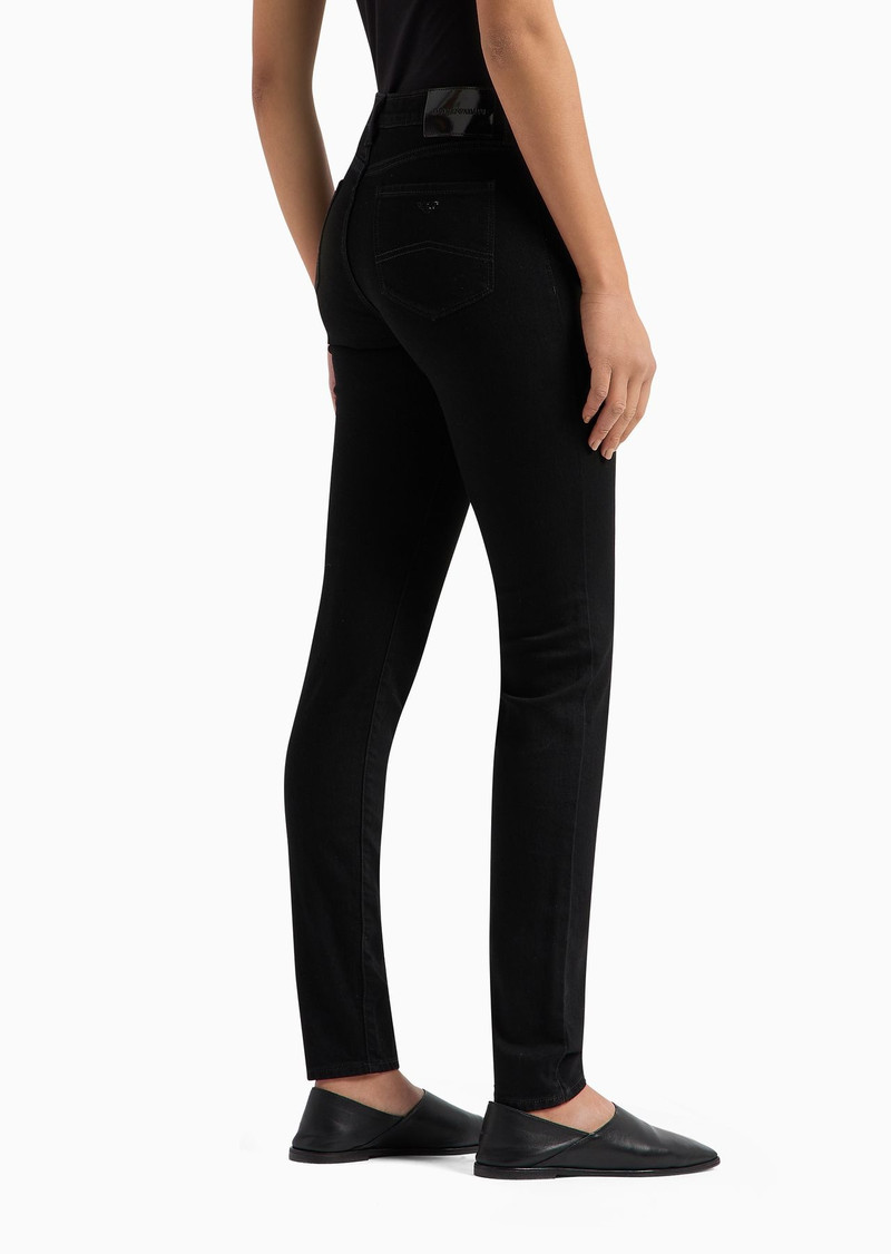 J20 High-rise super-skinny leg trousers in garment-dyed fabric 3