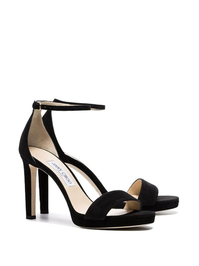 JIMMY CHOO Misty 100mm platform sandals outlook