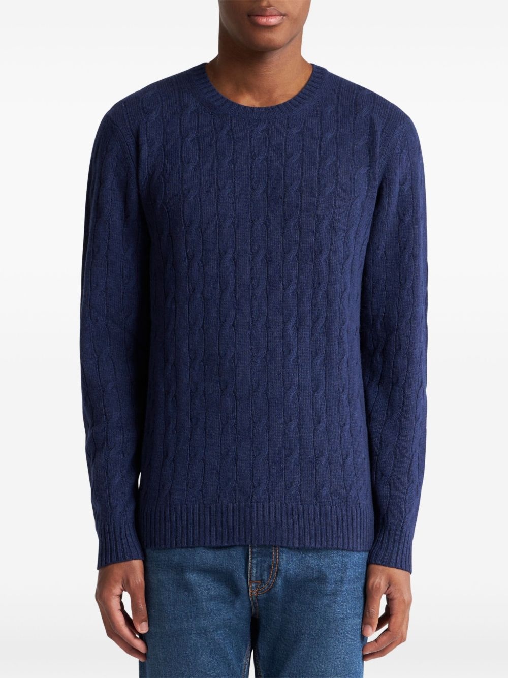 cable-knit cashmere sweater - 2